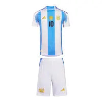 Argentina National Team Blue & White Home Kit - Messi Edition Soccer Jersey | Iconic Tribute for Fans & Players | Premium Quality